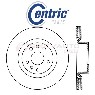 Centric Disc Brake Rotor for 2010-2016 Hyundai Genesis Coupe 2.0L 3.8L L4 V6 nf - Image 1 of 4