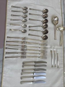 WMF 2500 Art Deco Versilbert 90 Besteck 25 Teile - Bild 1 von 8
