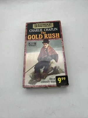 Charlie Chaplin: The Gold Rush 1925 (VHS, 1990) Silent B&W - NEW Sealed - Image 1 of 3