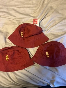 Nike USC Trojans Core Bucket Hat NWT Lot Of 3 Size S/M $96 - Picture 1 of 3