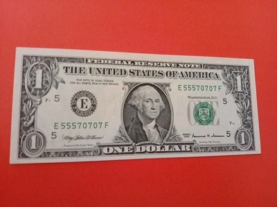 555-70707      FANCY, REPEATER , NUMBERS  BILL NOTE.   - Image 1 of 2