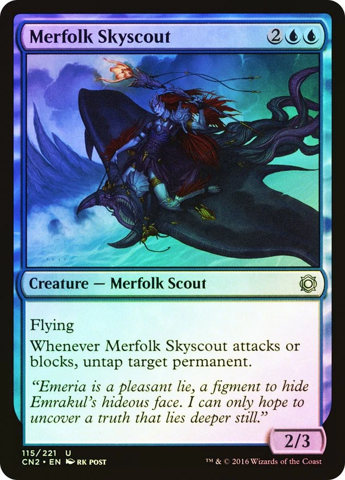 MTG FOIL Merfolk Skyscout  - Conspiracy: Take the Crown #115 - Image 1 of 1