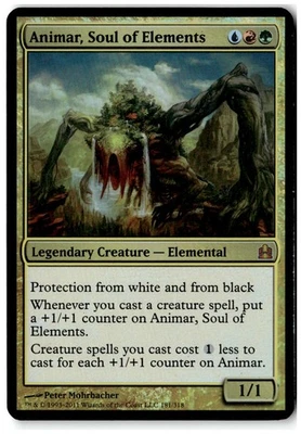 MTG Foil Animar, Soul of Elements (Commander) - Oversize Cards MP English - Image 1 of 2