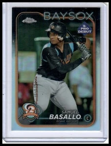 Debut Topps Pro 2024 #PDC-146 Samuel Basallo cromado - Imagen 1 de 2