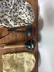 2 sonajeros de calabaza Hopi Kachina Bear nativos americanos indios vintage - Imagen 1 de 16