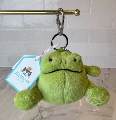 Jellycat Ricky Rain Frog Bag Charm | NWT New with Tags | Authentic - Image 1 of 4