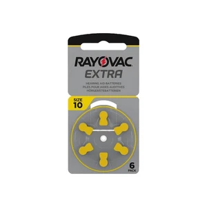 6er Blister Rayovac Hörgerätebatterien 10 Extra Advanced 1,45V 105 mAh PR70 - Bild 1 von 1