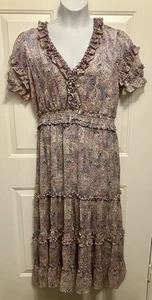 NWT Women’s Generation Love Sz XL Fleur Mosaic Maxi Dress Paisley Boho Prairie - Picture 1 of 10