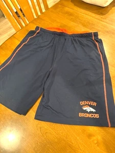 Denver Broncos blau Polyester 2XL Logo Football Shorts NFL Team Bekleidung TX3 cool - Bild 1 von 12