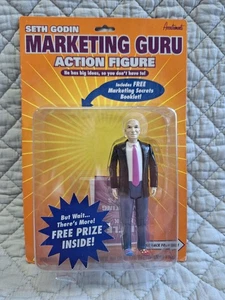 Figura de acción Accoutrements Seth Godin Marketing Guru 2007 6" sellada totalmente nueva - Imagen 1 de 5