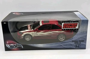 Hot Wheels Custom Honda Civic SI Super Street Edition Chrome Wheels Variant Rare - Picture 1 of 19