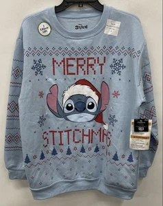 Disney-Stitch From Lilo And Stitch Weihnachtssweatshirt leuchtet Gr. Xl - Bild 1 von 3