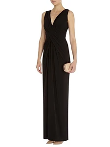 Coast Mona black long maxi dress size 16 - Picture 1 of 8