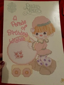 Precious Moments A Parade Of Birthday Wishes Cross Stitch - Picture 1 of 4