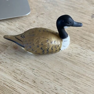 Vintage Brown White Mallard Duck Pencil Sharpener Novelty 3.25" x 1.5" - Picture 1 of 4
