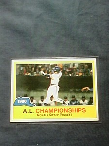 1981 Topps 1980 A.L. Championships#401, NM MT Gem