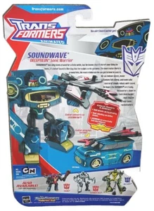 Transformers Animated Deluxe Class SOUNDWAVE & LASERBEAK Guitar New 2008 MOC - Picture 1 of 2