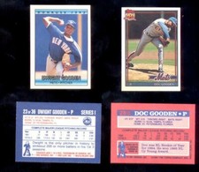 1991 & 1992 Crackerjack DWIGHT DOC GOODEN New York Mets Rare Mini Card Lot