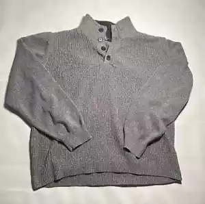 Suéter Pullover Unisex XXL Gris Cuarto Botón DE COLECCIÓN OSCAR DE LA RENTA - Imagen 1 de 3