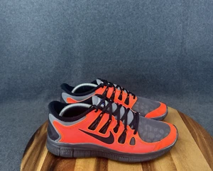 Nike ID Free 5.0 H20 Repel Mens Sz 11 Running Shoes Black Bright Orange Leopard - Picture 1 of 11