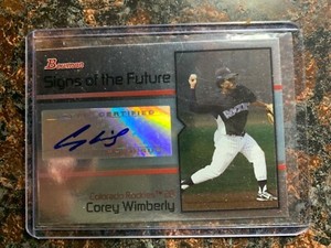 Corey Wimberly RC Autograph 2008 Bowman Draft Signs Of The Future #CW