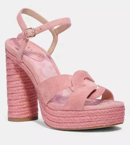 Coach Talina Suede Sandals - Size 10 - Taffy Color - Picture 1 of 7