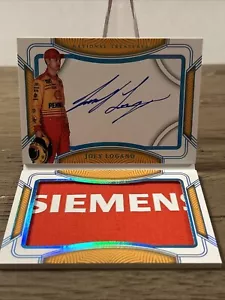 Joey Logano-2023 Panini National Treasures Fireuit Patch AUTO 1/1 - Foto 1 di 4
