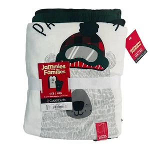 Cuddl Duds Jammies For Your Familes Pajamas Papa Bear Green Black Check Size 4XB - Picture 1 of 5