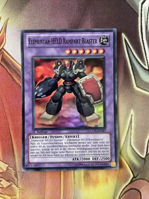LCGX-EN047 Elemental HERO Rampart Blaster Super Rare 1st Edition GERMAN YuGiOh - Image 1 of 4