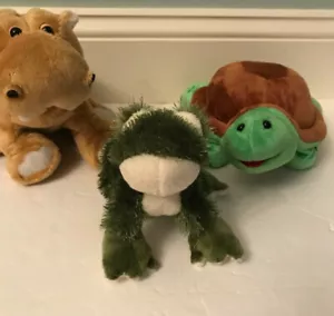 WEBKINZ Turtle Mud Hippo and Lil' Kinz Frog --- NO CODES - Picture 1 of 2