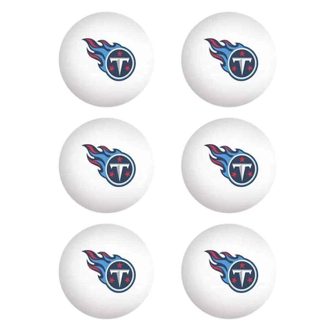 NFL Tennessee Titans PING Pong Balls - 6 Pack, New Cover