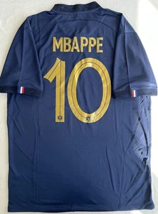 Camiseta con autógrafo firmada por Kylian Mbappé Lottin Francia Copa Mundial de la FIFA 2022-23 CERTIFICADO DE AUTENTICIDAD - Imagen 1 de 12