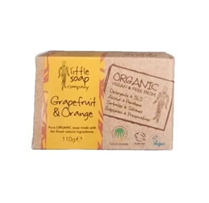 4 x Little Soap Company Organic Soap Bar with Grapefruit Orange Citrus (110g)*