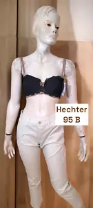 Daniel Hechter 95 B Neuf Soutien gorge noir et marron doublé avec armatures - Imagen 1 de 4