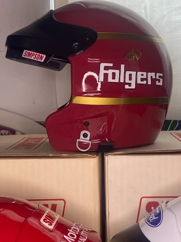 Custom 1/2 Scale Simpson Tim Richmond 1986 Folgers Replica Helmet UNIQUE!! Cover