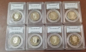 1991 thru 1998 Kennedy Half Dollars San Francisco mint proof PCGS PR70 - Picture 1 of 2