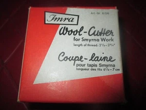 NUEVO EN CAJA Vintage IMRA 2 1/2" a 2 3/4" Pestillo Enganche/Cortador de Lana Trabajo Smyrna - Años 60 - Imagen 1 de 4