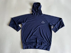Donald Ross Sport Hoodie Mens Large Navy Royal Oaks Logo Long Sleeve Pullover - Picture 1 of 9