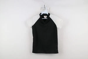 Vtg 70s Boys Large Color Block Short Sleeve Knit Soccer Futbol Jersey Shirt USA - Picture 1 of 13
