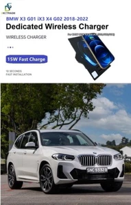 Car Wireless Charger Phone Fast Charging Pad For BMW X3 G01 X4 G02 iX3 2018-2022 - Imagen 1 de 20