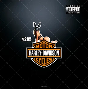 Tool Box HARLEY DAVIDSON HOT beautiful bunny girl Garage decal sticker 5 Inches - Picture 1 of 1