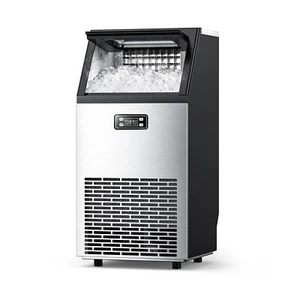 Antarctic Star Commercial Ice Maker, 100lbs/24H, 33lbs Storage, Stainless Ste... - Picture 1 of 7