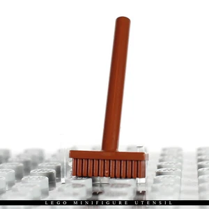 LEGO Minifigure BROWN Utensil Push Broom Clean City Town - Picture 1 of 5