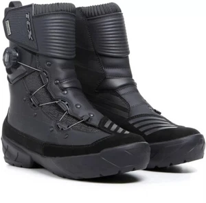 TCX stivali moto touring adv impermeabili INFINITY 3 MID WP TG 44 BLACK BOOTS - Foto 1 di 3