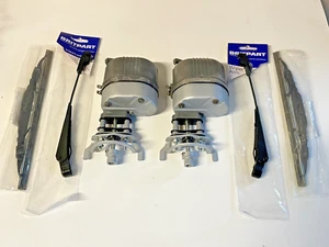 Land Rover 12V Wiper Motori + braccio + Lame Serie 1 2 Lucas Fw2 VIDEO Restaurato - Foto 1 di 8