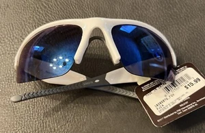 Panama Jack Island White & Gray Unisex Sport Wrap Sunglasses Blue Mirror Lens - Picture 1 of 6