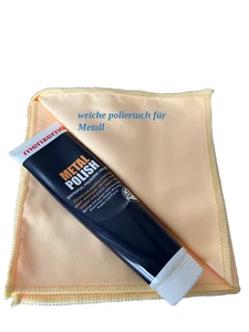 Metallpolitur Metal Politur Chrome Edelstahl Polish Universal  Politur +Tuch - Bild 1 von 3