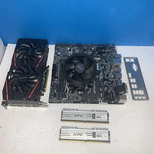 Asus Prime A320M-K Motherboard AMD RYZEN 5 3.6GHZ 6-CORE CPU/ 16GB RAM/ 4GB GPU - Picture 1 of 6