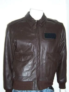 SPORTY'S PILOT SHOP LEATHER PILOT BOMBER JACKET TYPE A-2 SIZE SMALL REGULAR MEN' - Picture 1 of 5