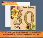 Personalised Birthday Card Female Mum Daughter Sister Friend Nan ANY AGE 30 21